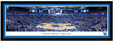 Blakeway Worldwide Panoramas University of Kentucky Basketball Single Mat Select Framed Panoramic Print                         