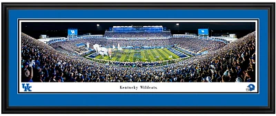 Blakeway Worldwide Panoramas University of Kentucky Football Double Mat Deluxe Framed Panoramic Print                           