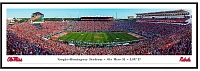 Blakeway Worldwide Panoramas University of Mississippi Football Standard Framed Panoramic Print                                 