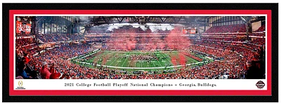 Blakeway Worldwide Panoramas University of Georgia Football 2021 National Champions Single Mat Select Framed Panoramic Print    