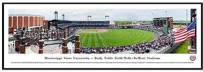 Blakeway Worldwide Panoramas Mississippi State University Baseball Single Mat Standard Framed Panoramic Print                   