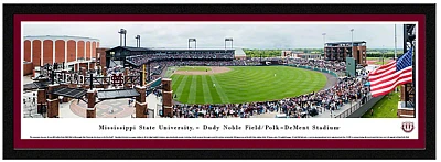 Blakeway Worldwide Panoramas Mississippi State University Baseball Single Mat Select Framed Panoramic Print                     