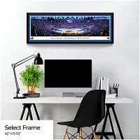 Blakeway Worldwide Panoramas University of Kansas Basketball Single Mat Select Framed Panoramic Print                           