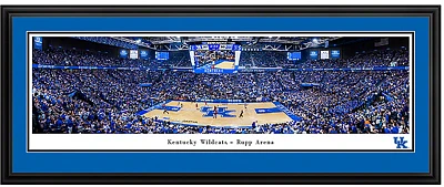 Blakeway Worldwide Panoramas University of Kentucky Basketball Double Mat Deluxe Framed Panoramic Print                         