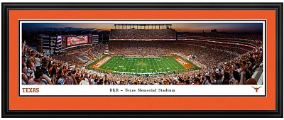 Blakeway Worldwide Panoramas University of Texas Football Double Mat Deluxe Framed Panoramic Print                              