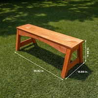 Sportspower Kids Wooden Picnic Table with Separated Bench                                                                       