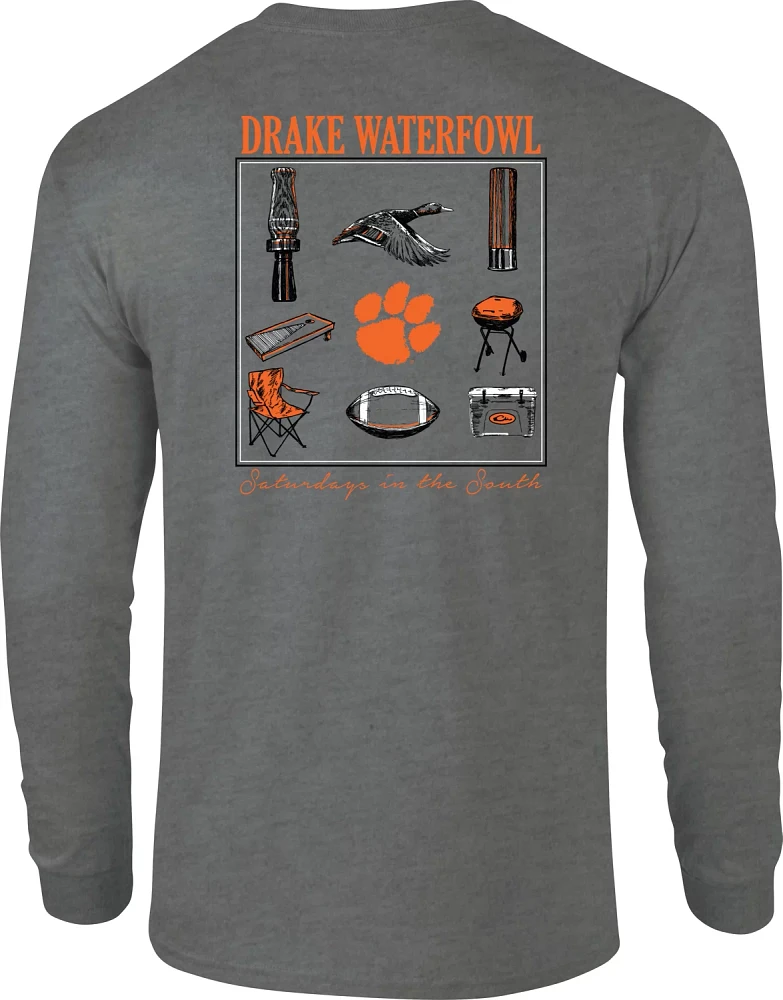 Drake Men's Clemson Sportsman Long Sleeve T-shirt