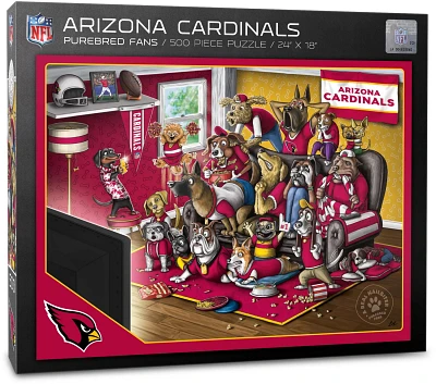 YouTheFan Arizona Cardinals Purebred Fans 500 Piece Puzzle                                                                      