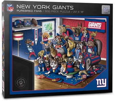 YouTheFan New York Giants Purebred Fans 500 Piece Puzzle                                                                        