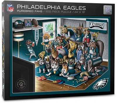 YouTheFan Philadelphia Eagles Purebred Fans 500 Piece Puzzle                                                                    