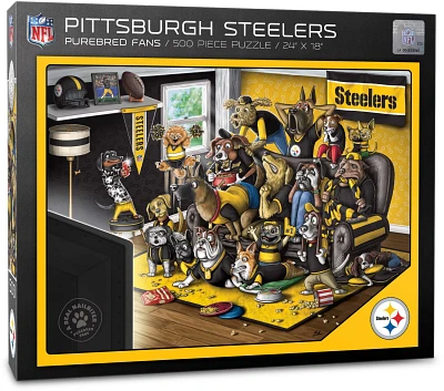 YouTheFan Pittsburgh Steelers Purebred Fans 500 Piece Puzzle                                                                    