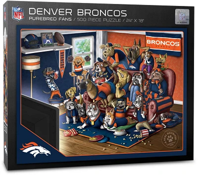 YouTheFan Denver Broncos Purebred Fans 500 Piece Puzzle                                                                         