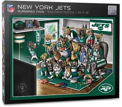 YouTheFan New York Jets Purebred Fans 500 Piece Puzzle                                                                          
