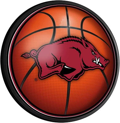 The Fan-Brand University of Arkansas Basketball Round Slimline Lighted Sign                                                     