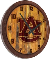 The Fan-Brand Auburn University Logo Branded Faux Barrel Top Clock                                                              