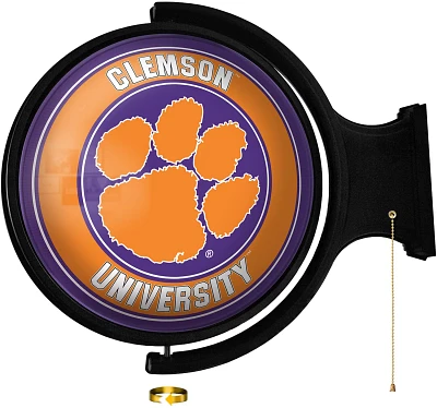 The Fan-Brand Clemson University Round Rotating Lighted Sign                                                                    