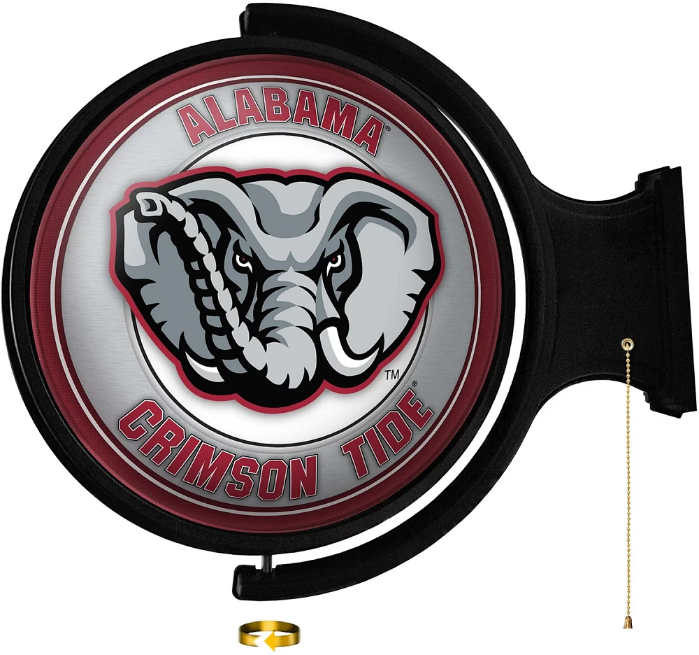 The Fan-Brand University of Alabama AL Logo Rotating Lighted Sign                                                               