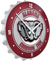 The Fan-Brand University of Alabama Logo Bottle Cap Clock                                                                       