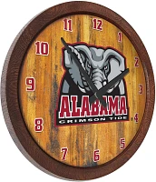 The Fan-Brand University of Alabama Al Logo Faux Barrel Top Clock                                                               