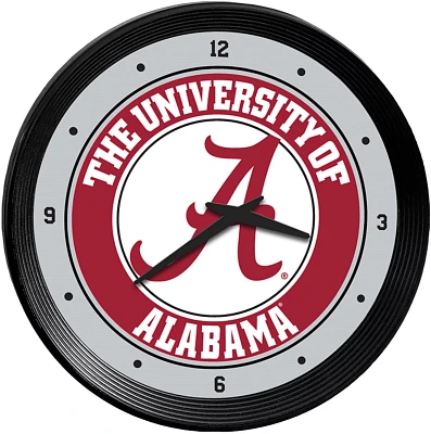 The Fan-Brand University of Alabama Ribbed Wall Clock                                                                           