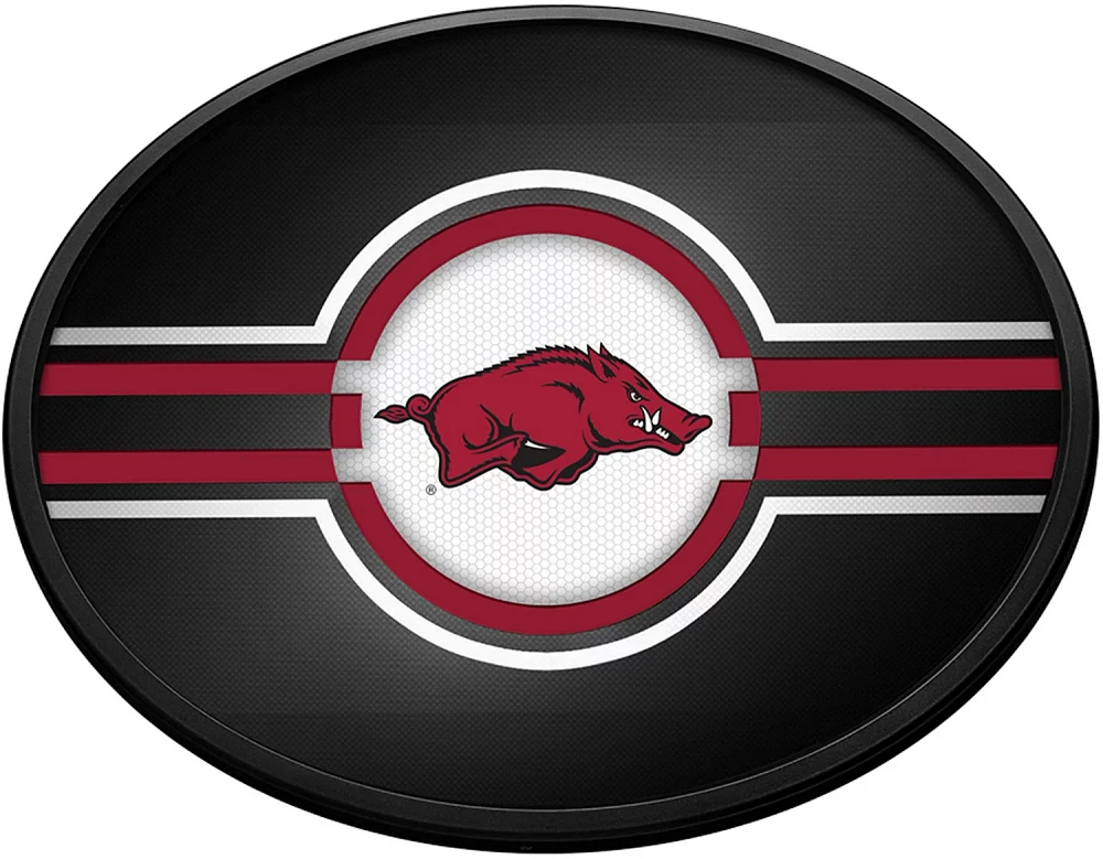 The Fan-Brand University of Arkansas Oval Slimline Lighted Sign