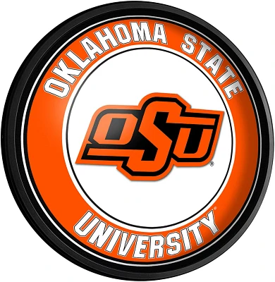 The Fan-Brand Oklahoma State University Round Slimline Lighted Wall Sign                                                        