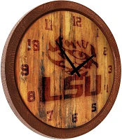 The Fan-Brand Louisiana State University Branded Faux Barrel Top Clock                                                          