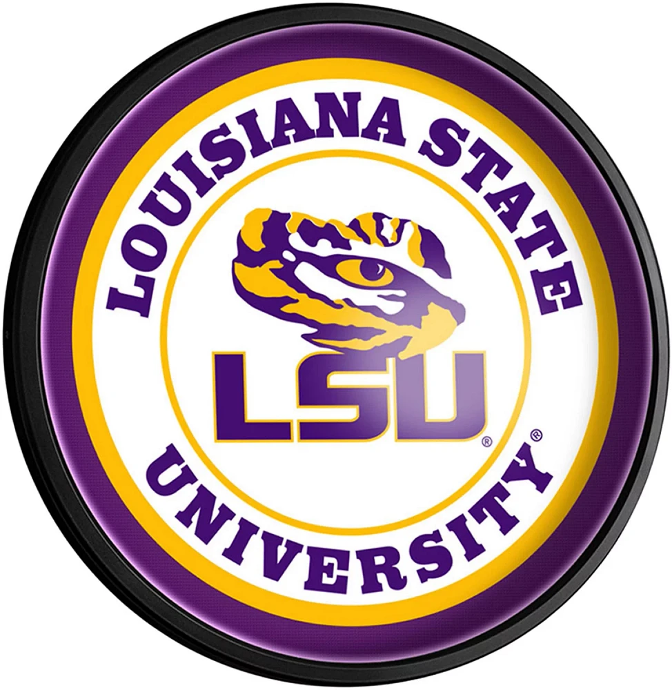 The Fan-Brand Louisiana State University Round Slimline Lighted Sign                                                            