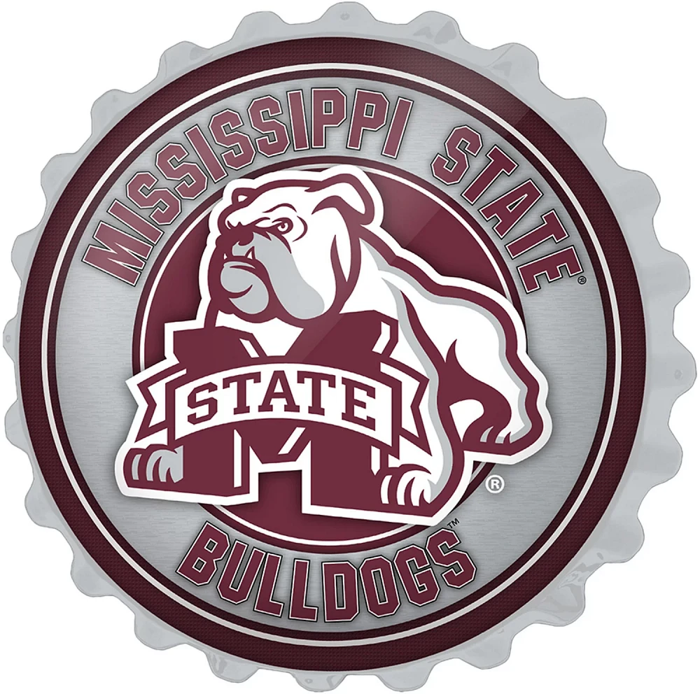 The Fan-Brand Mississippi State University Mascot Bottle Cap Sign                                                               
