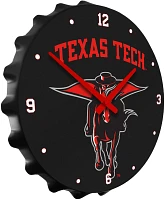 The Fan-Brand Texas Tech University Masked Rider Bottle Cap Clock                                                               