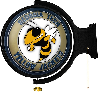 The Fan-Brand Georgia Tech Mascot Round Rotating Lighted Sign                                                                   