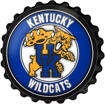 The Fan-Brand University of Kentucky Mascot Bottle Cap Sign