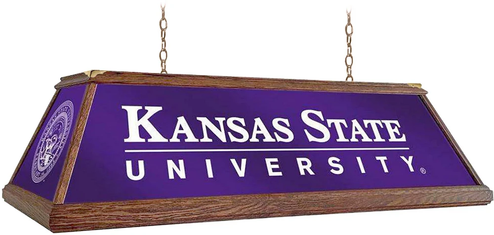 The Fan-Brand Kansas State University Premium Wood Pool Table Light                                                             