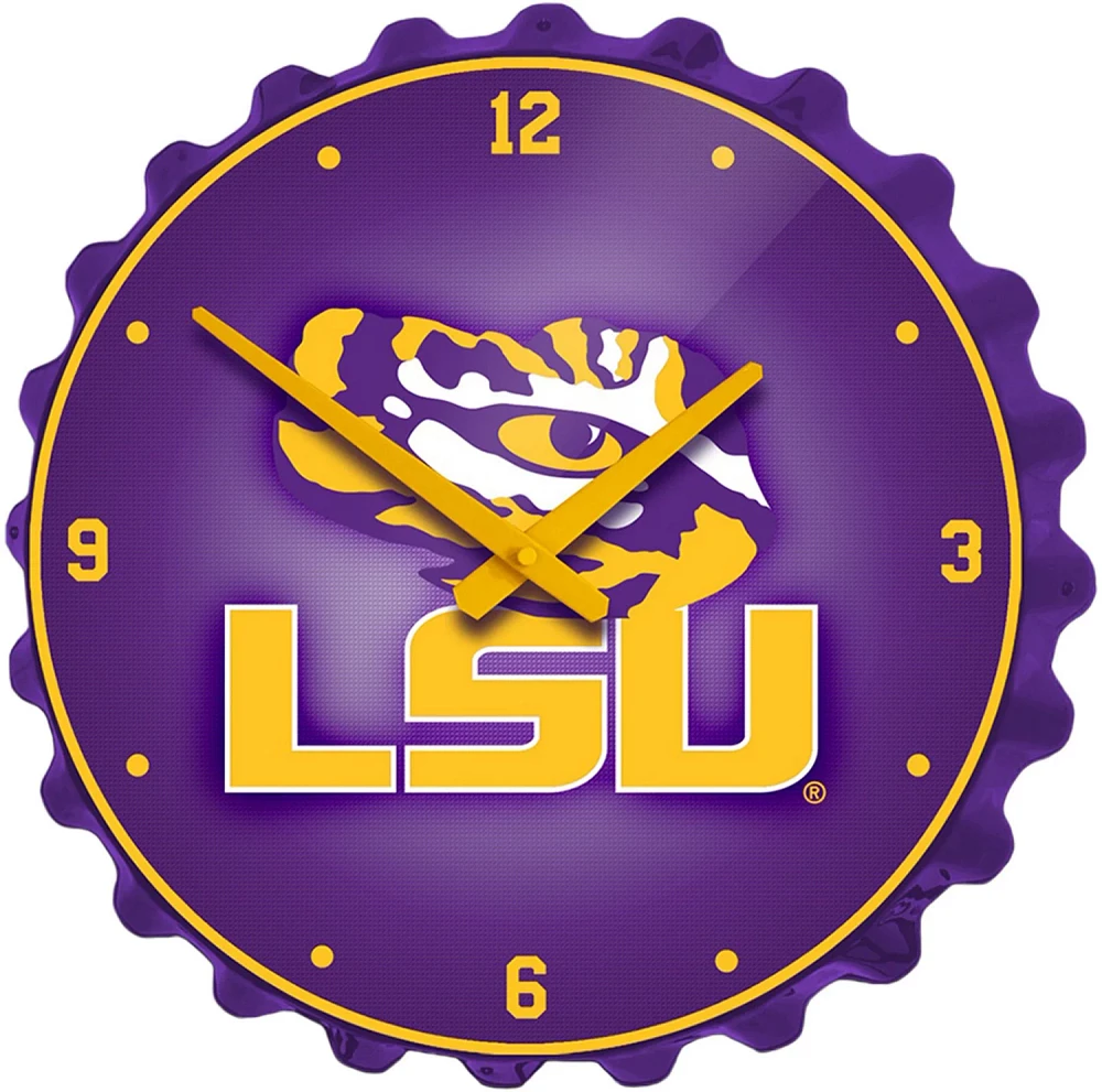 The Fan-Brand Louisiana State University Bottle Cap Clock                                                                       