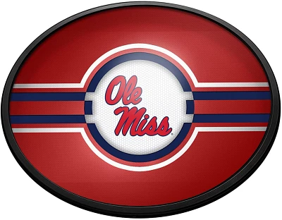 The Fan-Brand University of Mississippi Oval Slimline Lighted Wall Sign                                                         