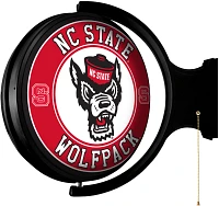 The Fan-Brand North Carolina State University Tuffy’s Face Original Round Rotating Lighted Sign                               