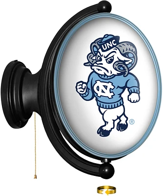 The Fan-Brand University of North Carolina Mascot Oval Rotating Lighted Sign