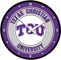The Fan-Brand Texas Christian University Modern Disc Clock                                                                      