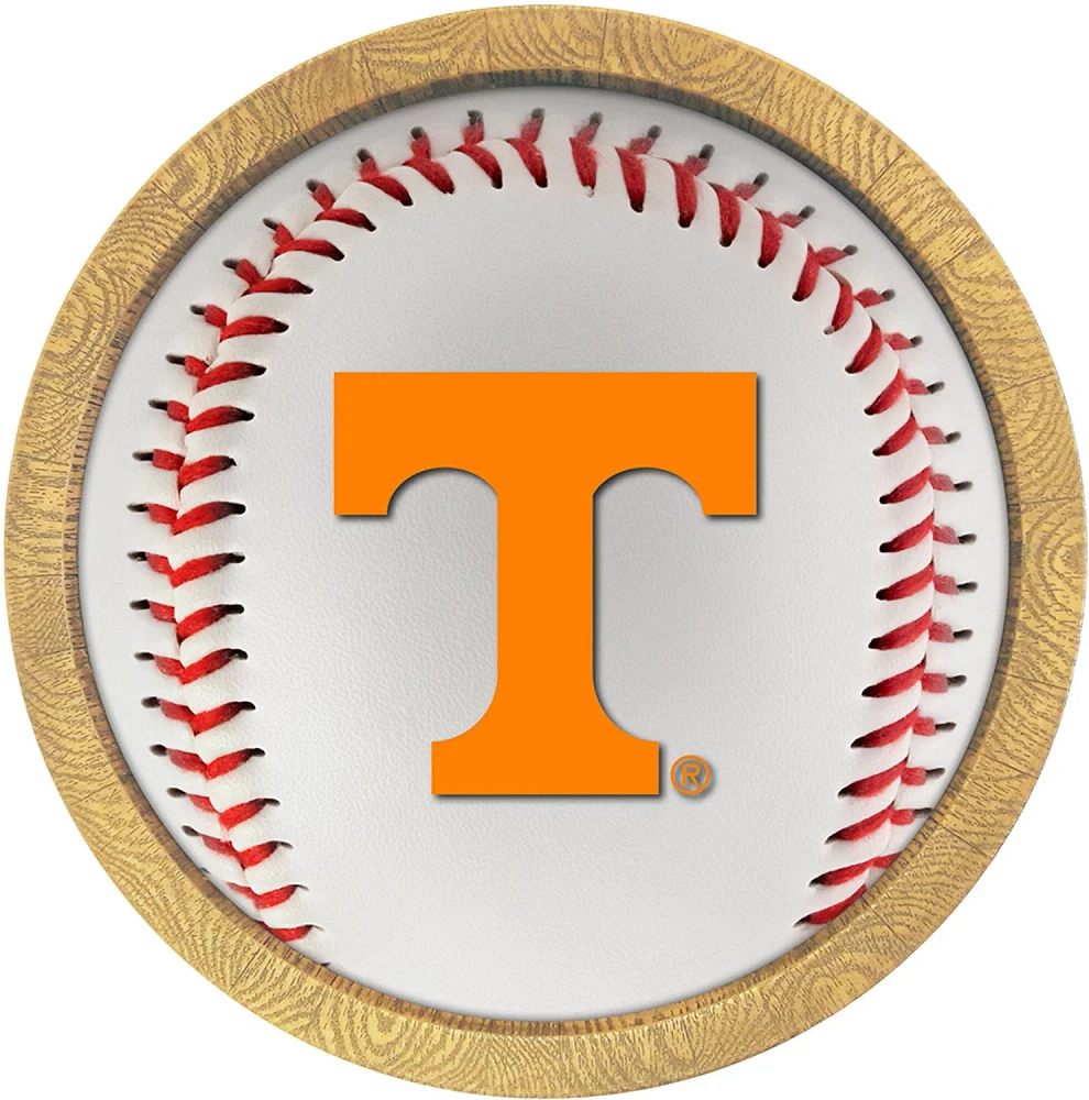 The Fan-Brand University of Tennessee Baseball Faux Barrel Frame Sign                                                           