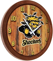 The Fan-Brand Wichita State University Faux Barrel Top Clock                                                                    