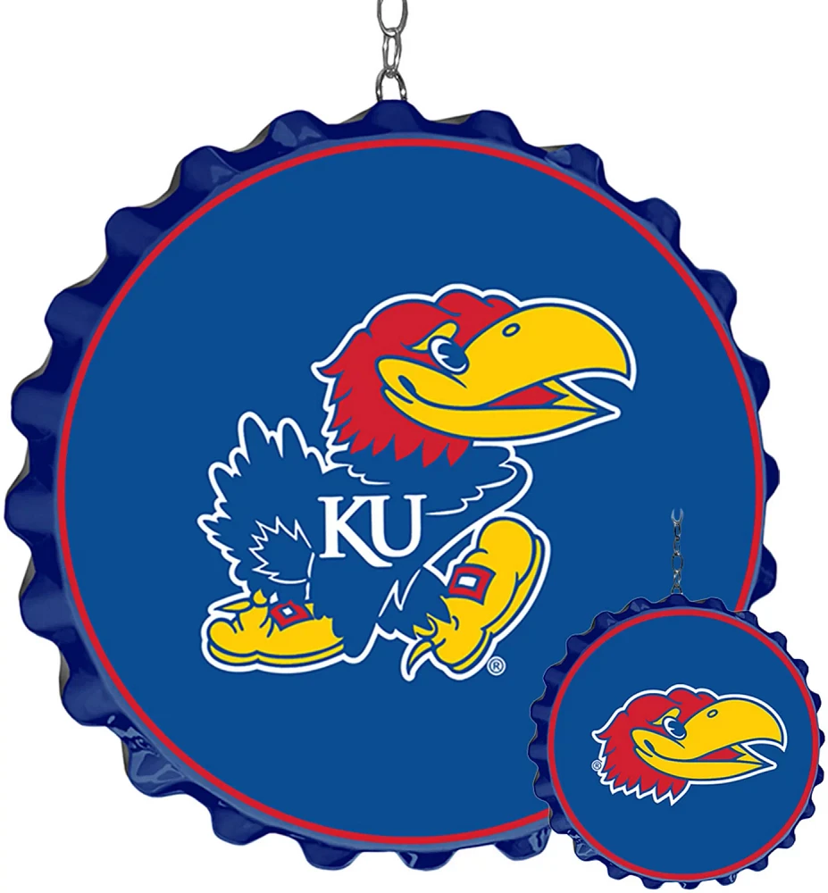 The Fan-Brand University of Kansas Bottle Cap Dangler                                                                           