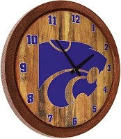 The Fan-Brand Kansas State University Faux Barrel Top Clock                                                                     