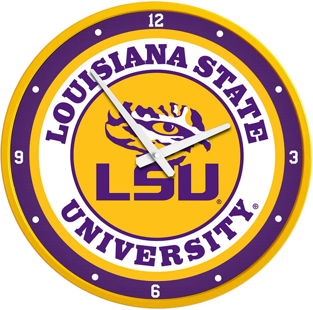 The Fan-Brand Louisiana State University Modern Disc Clock                                                                      