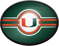 The Fan-Brand University of Miami Oval Slimline Lighted Wall Sign