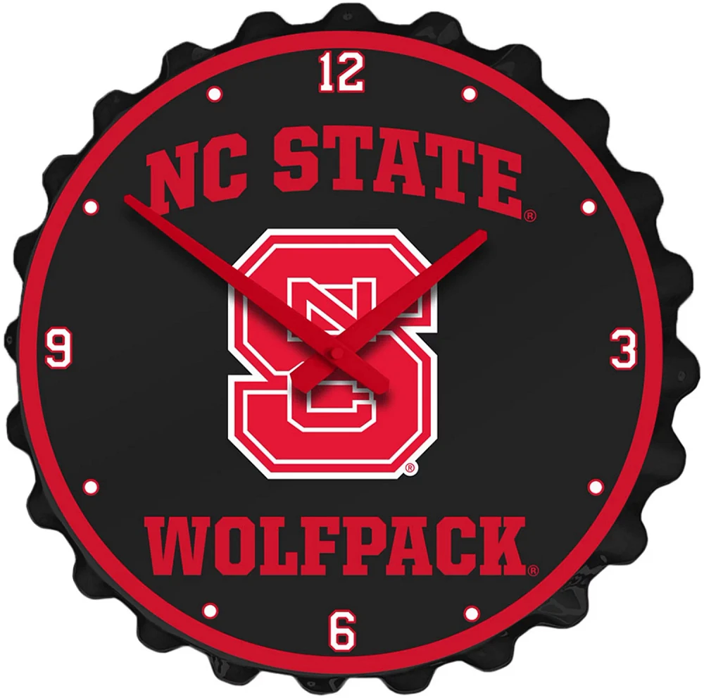 The Fan-Brand North Carolina State University Champs Bottle Cap Clock                                                           