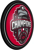 The Fan-Brand University of Georgia National Champions Round Slimline Lighted Sign                                              