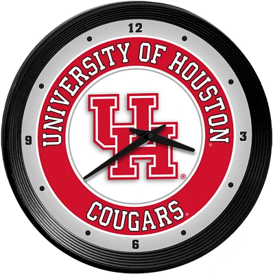 The Fan-Brand University of Houston Ribbed Wall Clock                                                                           