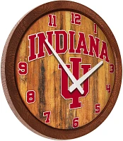 The Fan-Brand Indiana University Faux Barrel Top Clock                                                                          