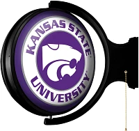 The Fan-Brand Kansas State University Round Rotating Lighted Sign                                                               