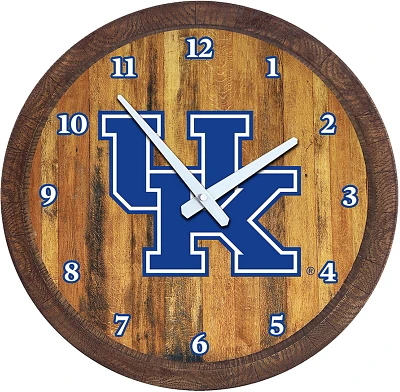 The Fan-Brand University of Kentucky Faux Barrel Top Clock                                                                      